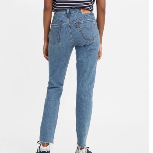 Levi's Women's 501 High-Rise Skinny Jeans Sz 27 x 28 raw hem button fly - Picture 5 of 5